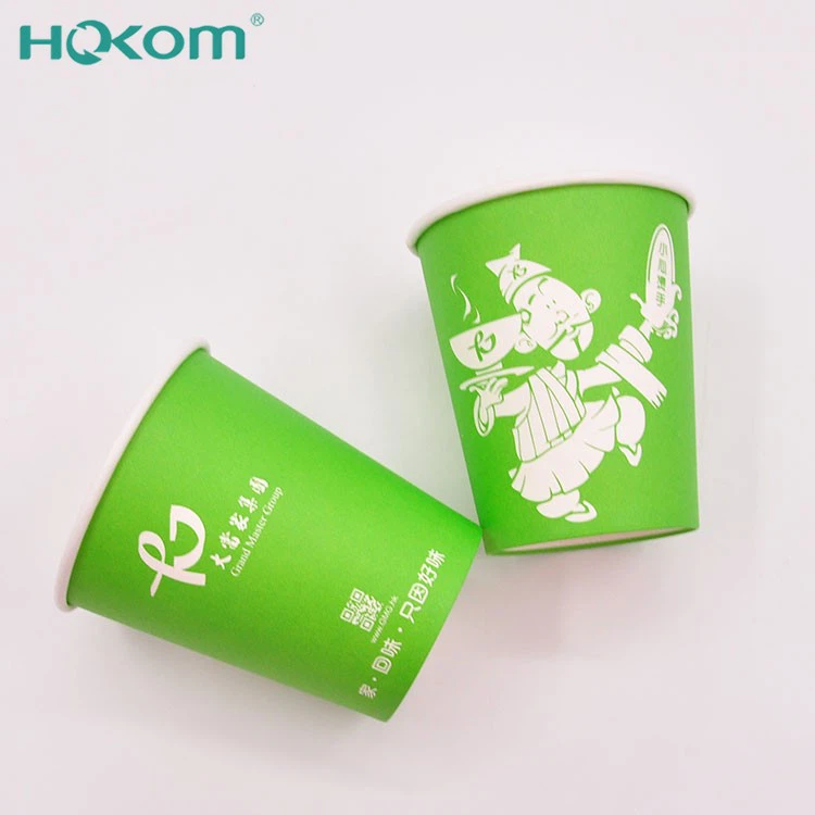 Green Hot Paper Cups