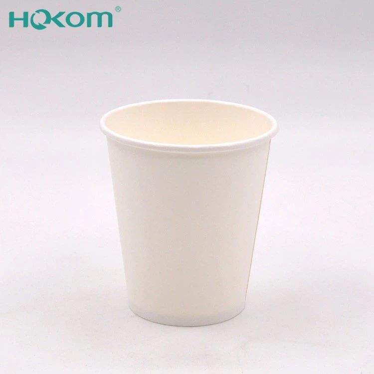 Hokom Manufacturers 6oz 8oz 12 Oz 16 Oz Hot Drink White Paper Coffee Cup With Lid
